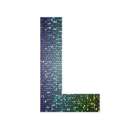 Image showing letter L of different colors