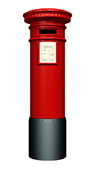 Image showing Red Pillar Box