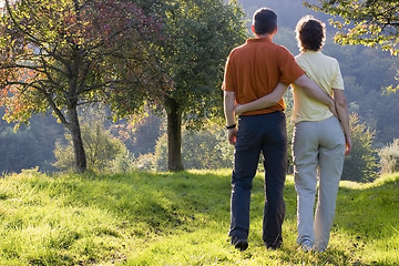 Image showing Happy couple in fall