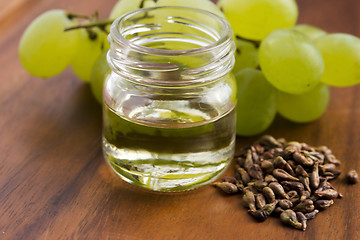 Image showing grape seed oil 