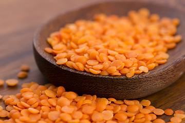 Image showing Dry Organic Red Lentils