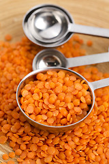 Image showing Dry Organic Red Lentils