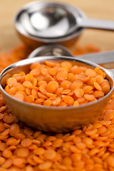 Image showing Dry Organic Red Lentils