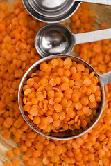 Image showing Dry Organic Red Lentils