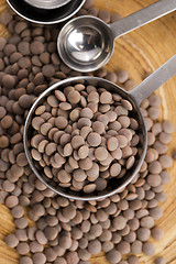 Image showing Dry Organic Brown Lentils