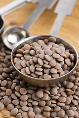 Image showing Dry Organic Brown Lentils