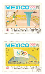 Image showing Olympic Games on stamps