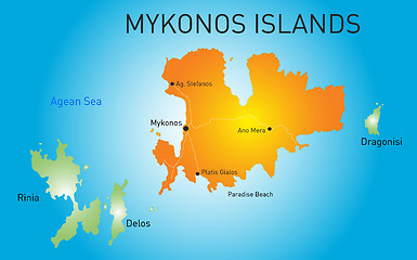 Image showing  Island of Mykonos