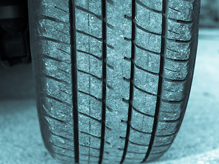 Image showing Wheel tyre