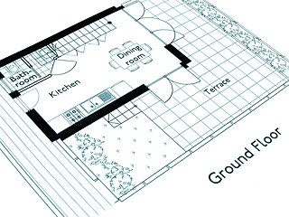 Image showing Technical drawing