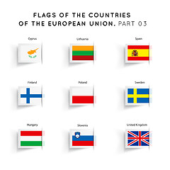 Image showing Flags of EU countries