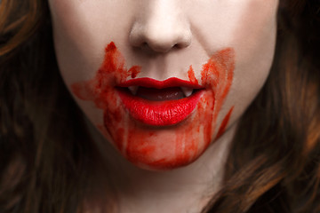 Image showing Female vampire