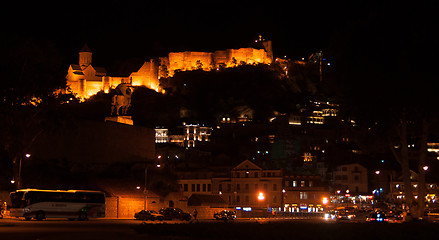 Image showing Romantic night Tbilisi