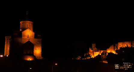 Image showing Romantic night Tbilisi