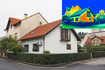 Image showing Thermovision image on House