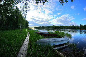 Image showing Rowboats