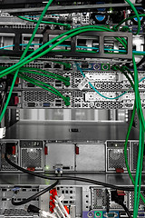 Image showing High tech network cables