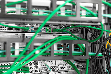 Image showing High tech network cables