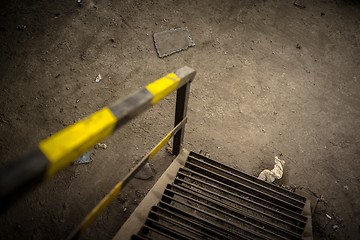 Image showing Abstract detail of rusty stairs