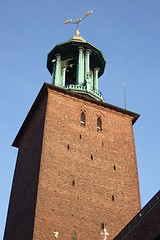 Image showing Tower of the City Hall Stockholm