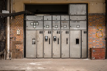 Image showing Electricity distribution hall in metal industry