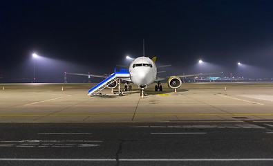 Image showing Small private airplane at the airport