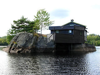 Image showing Cabin on an small Norwegian island