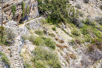 Image showing Oman path Saiq Plateau