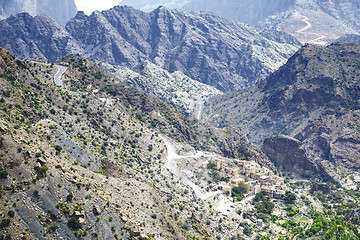 Image showing Road Jebel Akhdar Oman