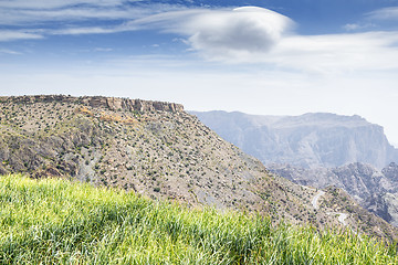 Image showing Landscape Jebel Akhdar Oman