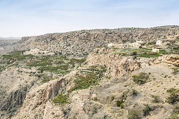 Image showing Landscape Jebel Akhdar Oman