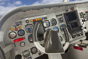 Image showing Cockpit of a Cessna Airplane.