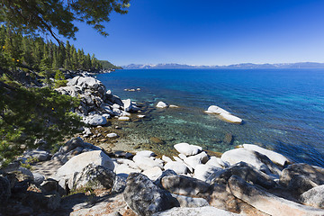 Image showing Beautiful Shoreline of Lake Tahoe