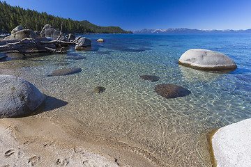 Image showing Beautiful Shoreline of Lake Tahoe