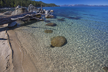 Image showing Beautiful Shoreline of Lake Tahoe