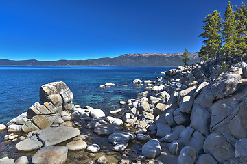 Image showing Beautiful Shoreline of Lake Tahoe