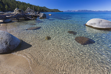 Image showing Beautiful Shoreline of Lake Tahoe