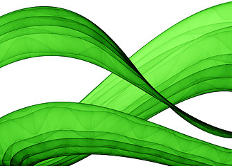 Image showing green waves