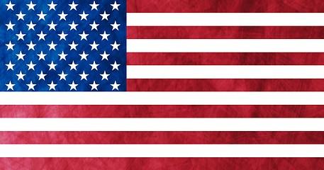 Image showing American grunge flag