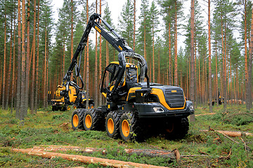 Image showing Ponsse Harvester Scorpion at Work