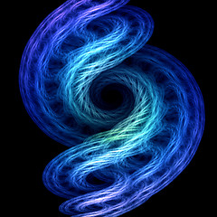 Image showing blue swirl