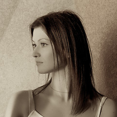 Image showing Pensive Woman