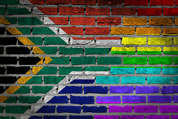 Image showing Dark brick wall - LGBT rights - 