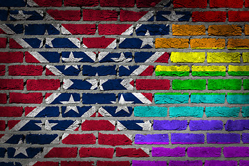 Image showing Dark brick wall - LGBT rights - 