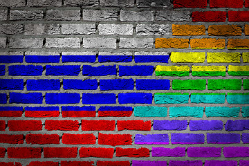 Image showing Dark brick wall - LGBT rights - 