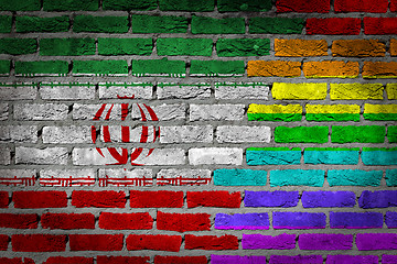 Image showing Dark brick wall - LGBT rights - 