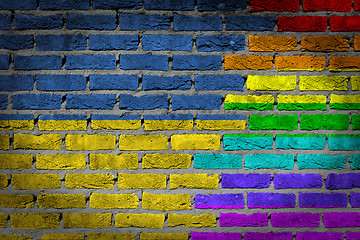 Image showing Dark brick wall - LGBT rights - Ukraine