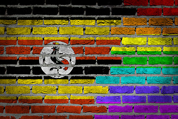 Image showing Dark brick wall - LGBT rights - Uganda