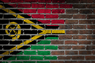 Image showing Dark brick wall - Vanuatu