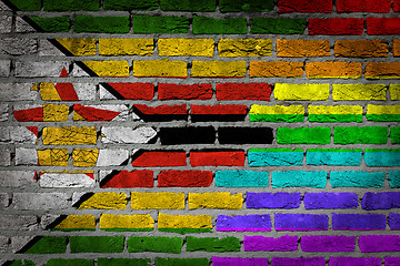 Image showing Dark brick wall - LGBT rights - Zimbabwe